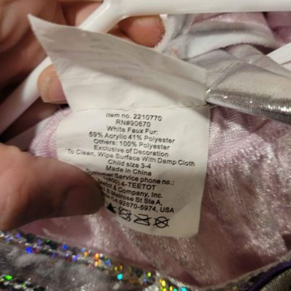 Unicorn Costume Toddler Girls Size 3T/4T - Picture 2 of 2